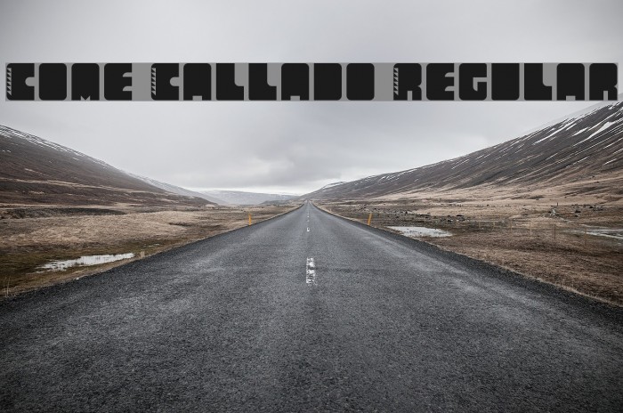 Come Callado Regular Font examples