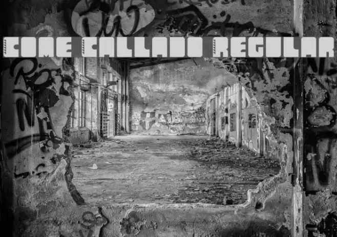 Come Callado Regular Font examples