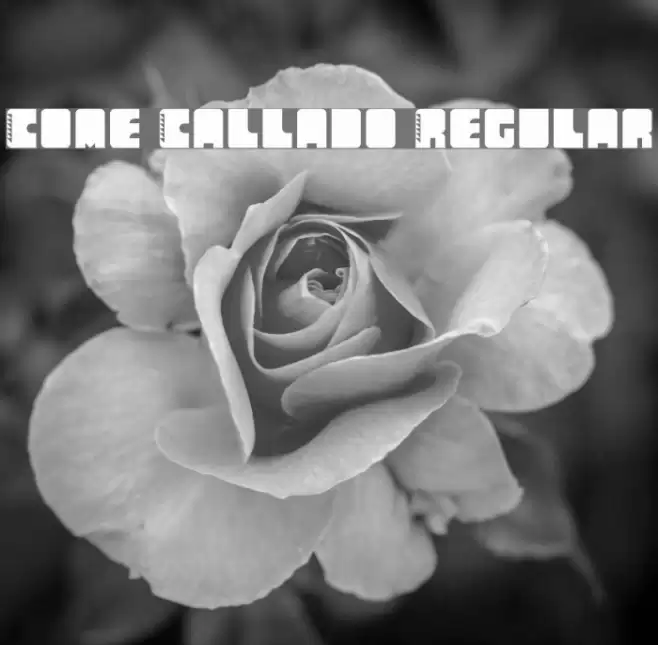 Come Callado Regular Font examples