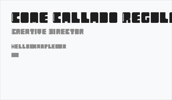 Come Callado Regular Business Card