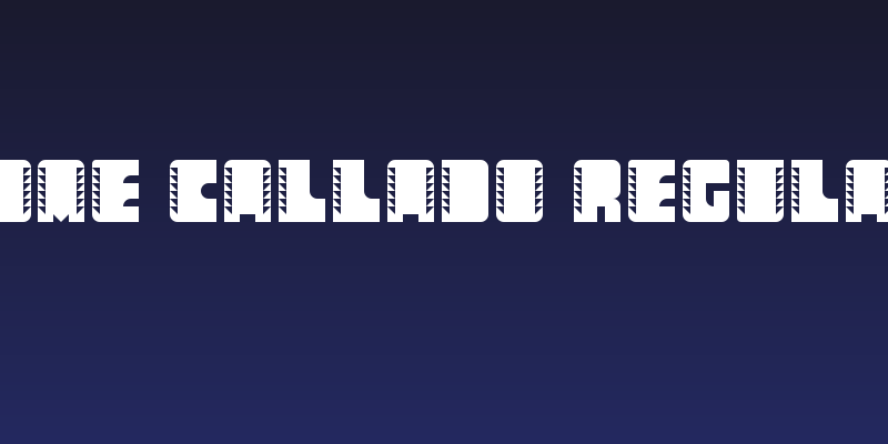 Come Callado Regular Social Header