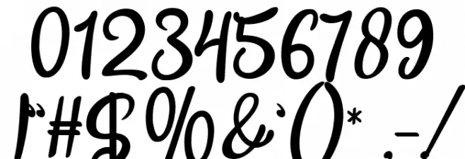 Come Valentine Regular Font OTHER CHARS