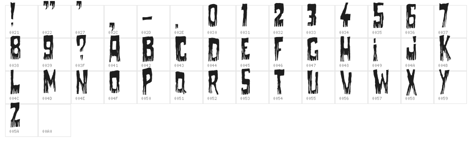 Come With Me Character Map