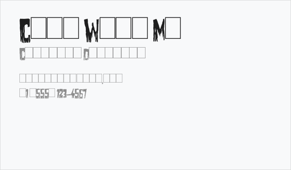 Come With Me Business Card