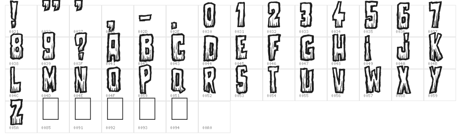 Come With Us Character Map