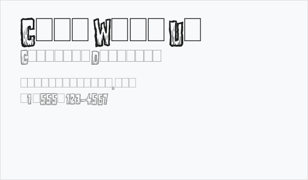 Come With Us Business Card