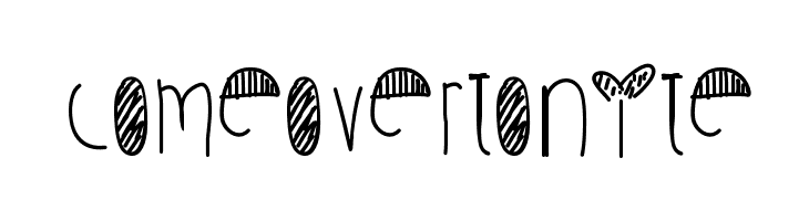 ComeOverTonite  フリーフォントのダウンロード