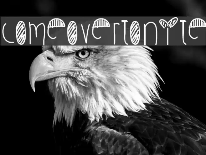 ComeOverTonite Font examples