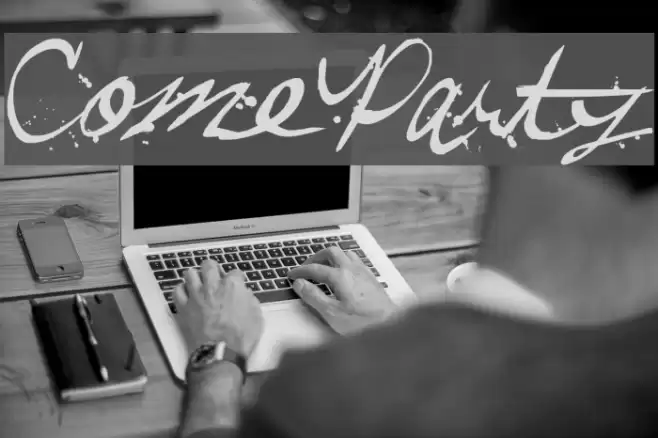 ComeParty Font examples