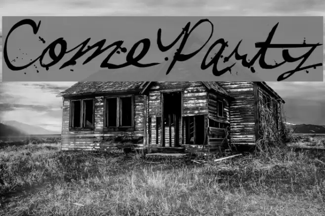 ComeParty Font examples