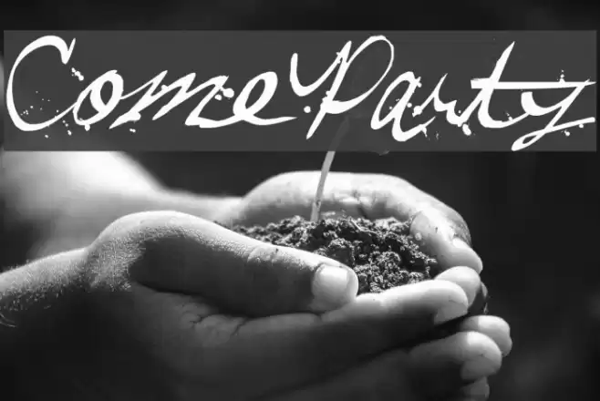 ComeParty Font examples