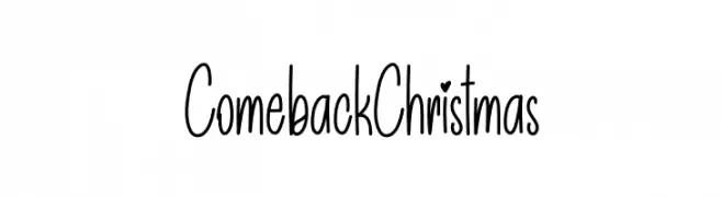 Comeback Christmas les polices de caractères gratuit télécharger