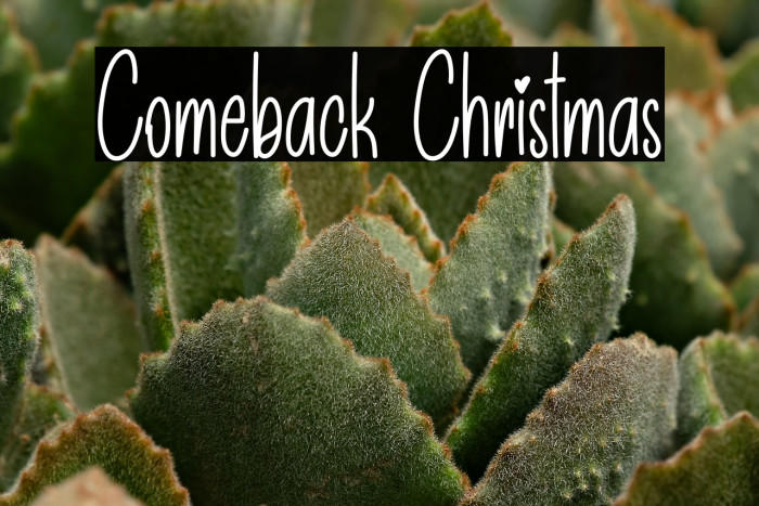 Comeback Christmas Example 1