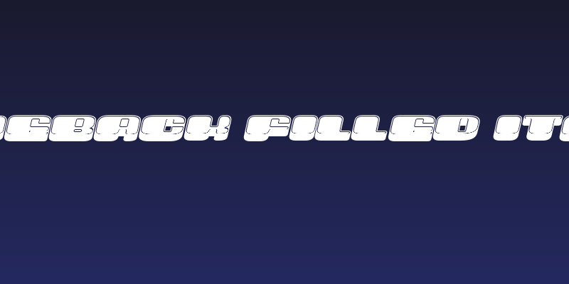 Comeback Filled Italic Social Header