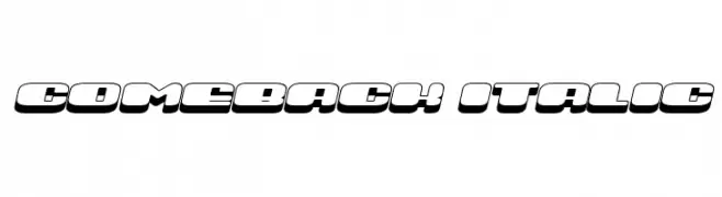 Comeback Italic  Frei Schriftart Herunterladen