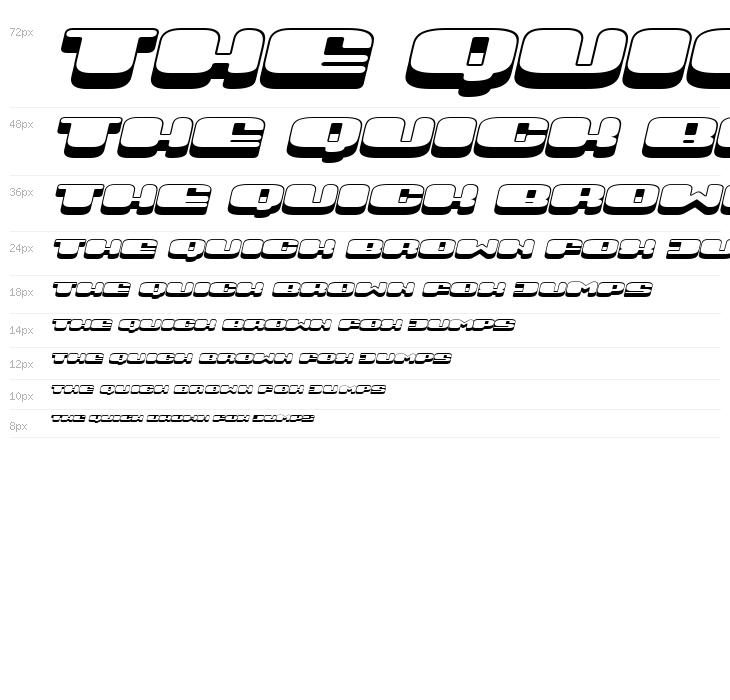 Comeback Italic Waterfall