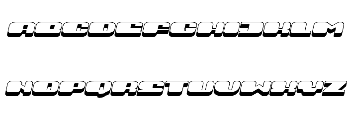 Comeback Italic Font LOWERCASE