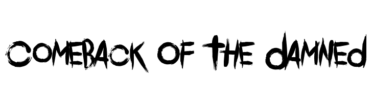 Comeback Of The Damned  免费字体下载