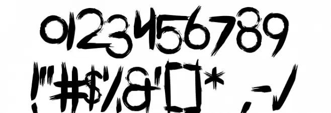 Comeback Of The Damned Font OTHER CHARS