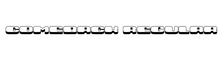 Comeback Regular  font caratteri gratis