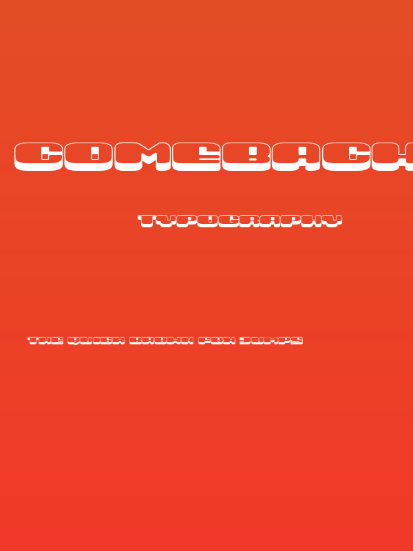 Comeback Regular Poster