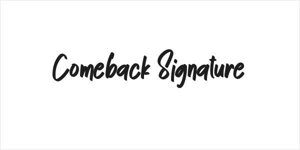 Comeback Signature Logo
