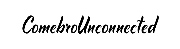 Comebro Unconnected  免费字体下载