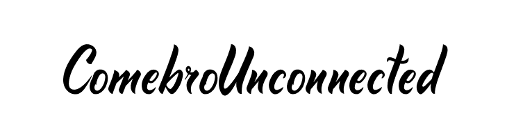 Comebro Unconnected  नि: शुल्क फ़ॉन्ट्स डाउनलोड