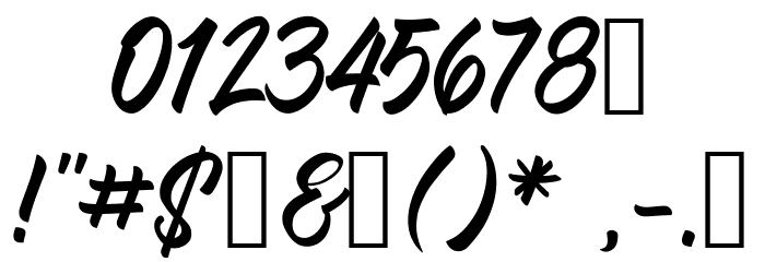 Comebro Unconnected Font OTHER CHARS