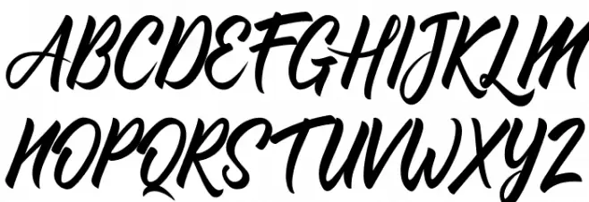 Comebro Unconnected Schriftart Groß