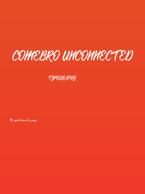 Comebro Unconnected Poster