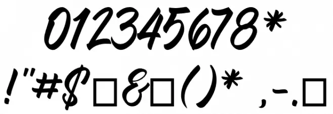 Comebro Font OTHER CHARS