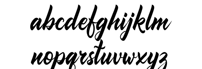 Comebro Font LOWERCASE