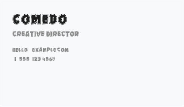 Comedo Business Card