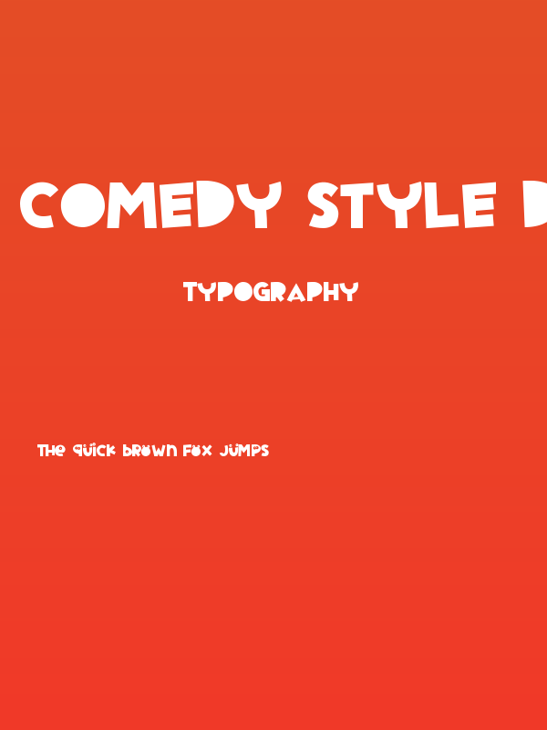 Comedy Style Demo Poster