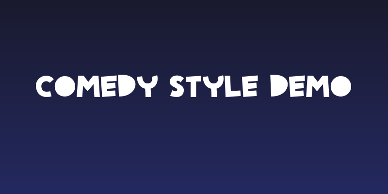 Comedy Style Demo Social Header