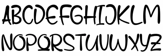 Comet Deer Font UPPERCASE
