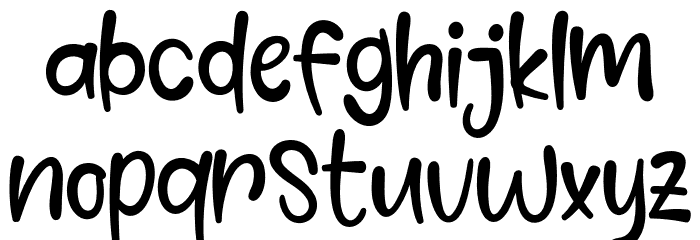 Comet Deer Font LOWERCASE