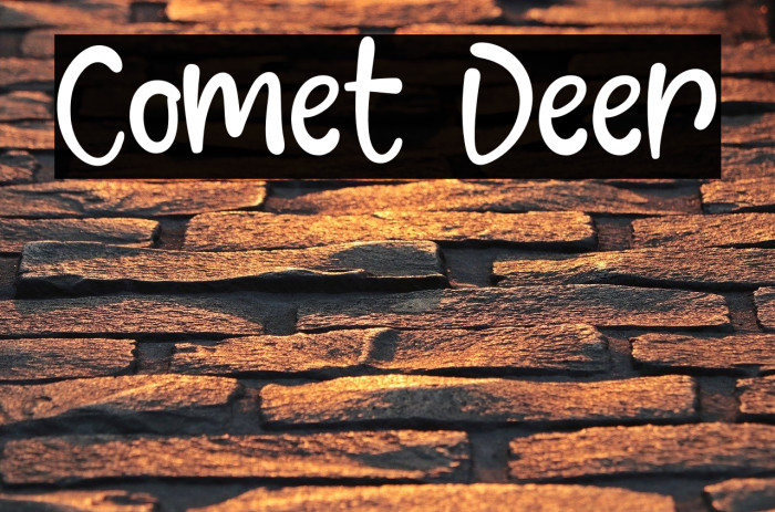 Comet Deer Font examples