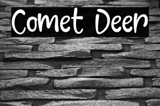 Comet Deer フォント examples