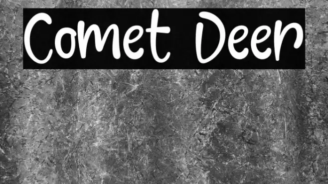 Comet Deer フォント examples