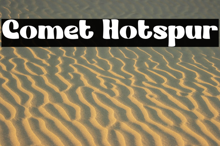 Comet Hotspur Example 1