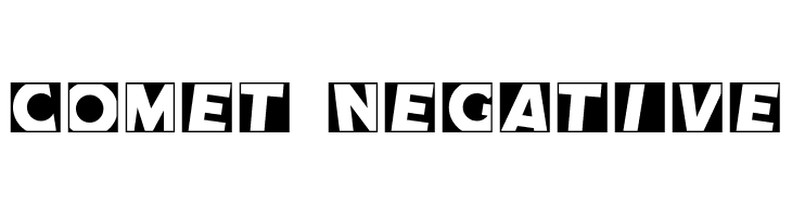 Comet Negative Font