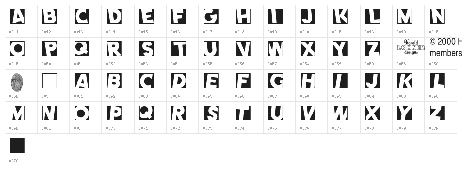 Comet Negative Character Map