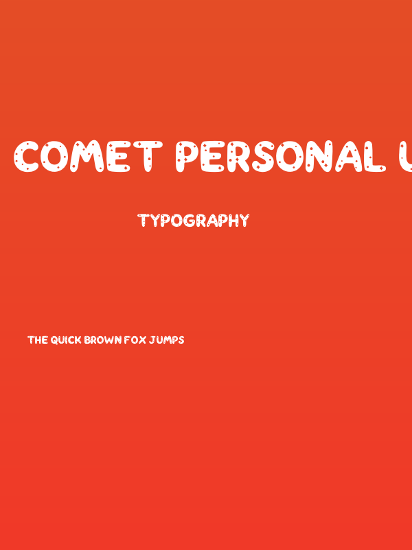 Comet PERSONAL USE ONLY! Poster