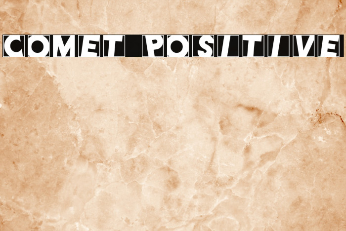 Comet Positive Font examples