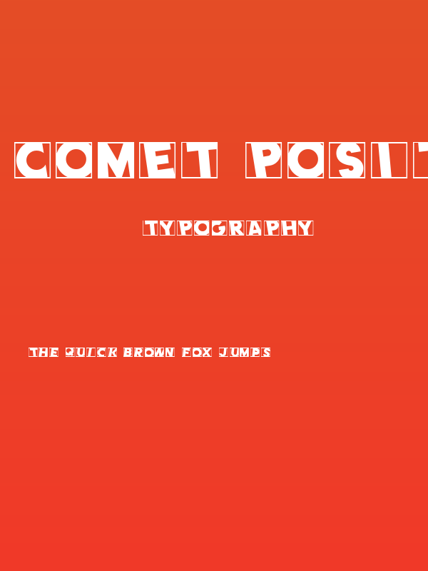 Comet Positive Poster