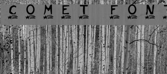 Comet Schriftart examples