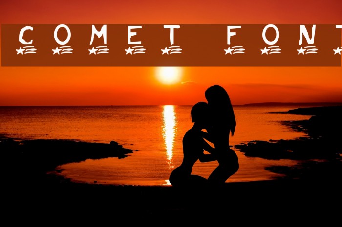 Comet Шрифта examples
