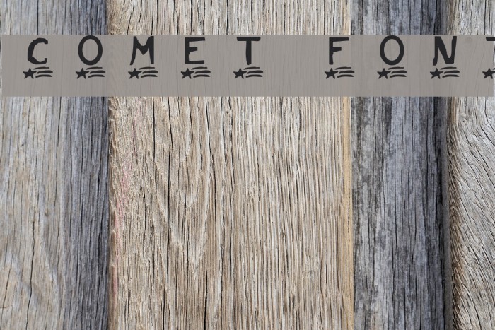 Comet Шрифта examples